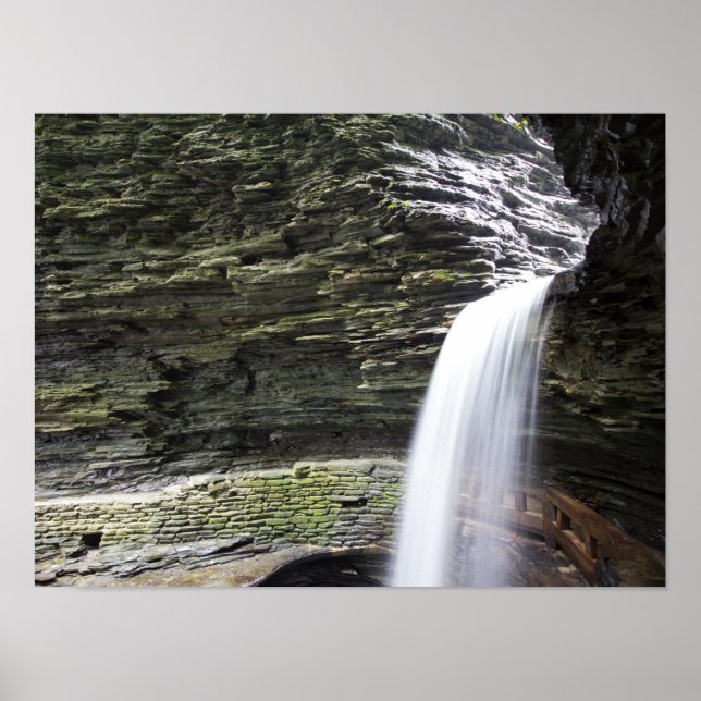 Pôster Cavern Cascade, Watkins Glen State Park, Nova Iorq (Frente)