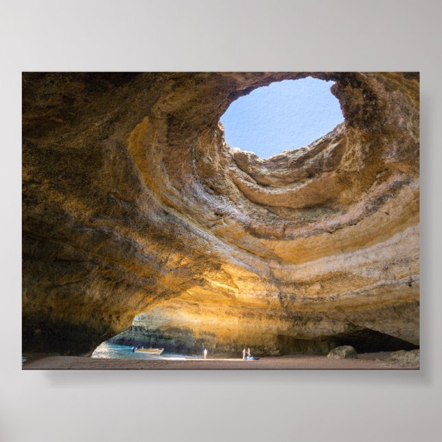 Poster Caverna Benagil no Algarve (Frente)