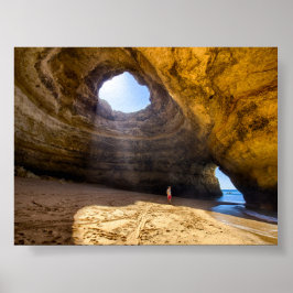 Poster caverna de Benagil no Algarve