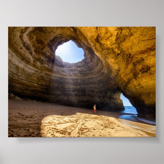 Poster caverna de Benagil no Algarve (Frente)