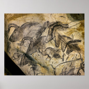 Pôster Caverna de Chauvet no d'Arc de Vallon Pont