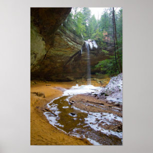 Pôster Caverna de Cinzas em Winter, Ohio