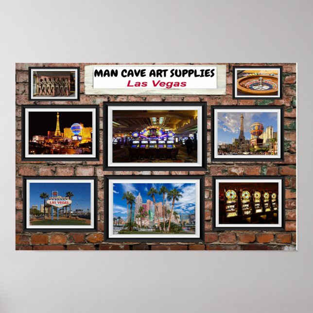 Poster Caverna do Homem Arte Las Vegas. (Frente)