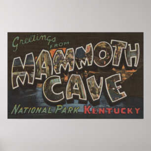 Poster Caverna gigantesca, Kentucky - grandes cenas da