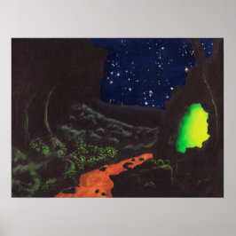 Poster Caverna Luminescente: