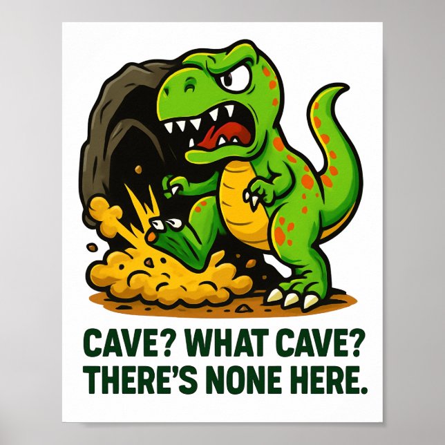 Poster Caverna? Que Caverna? (Frente)