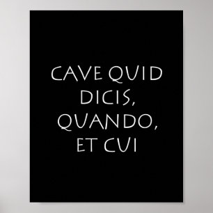 Poster Caverna quid dicis when et cui
