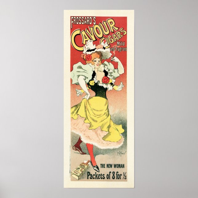 Poster CAVOUR CIGARS, de Frossard, por Georges Meunier Fr (Frente)