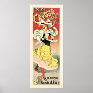Poster CAVOUR CIGARS de Frossard por Georges Meunier Fren