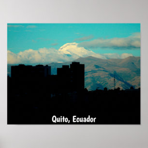 Poster Cayambe Volcano, Quito, Equador