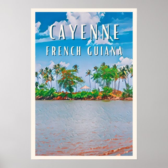 Poster Cayenne, la porte d'entrée de la Guyane française (Frente)