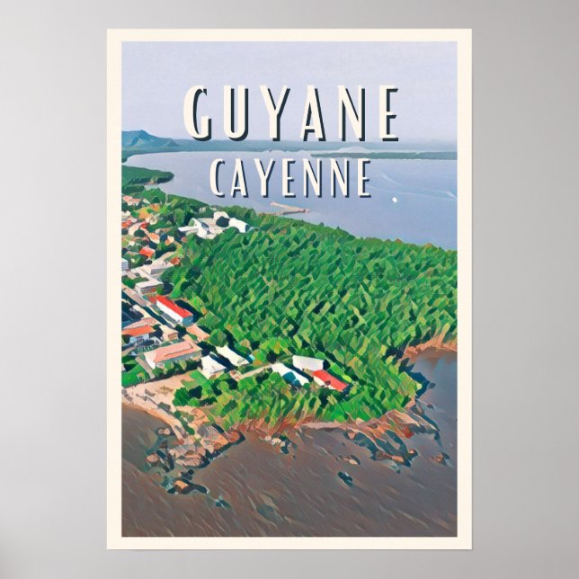 Poster Cayenne Photo Vintage (Frente)