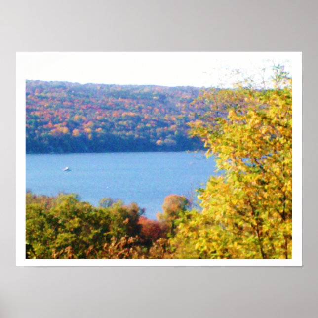 POSTER CAYUGA LAKE IN AUTUMN (Frente)