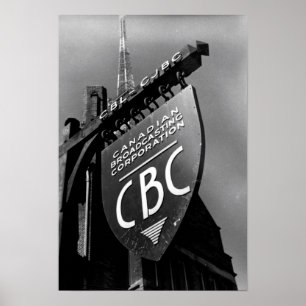 Poster CBC Jarvis Street Sign (1940)