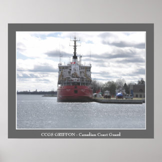 Pôster CCGS GRIFFON - Guarda costeira canadiana