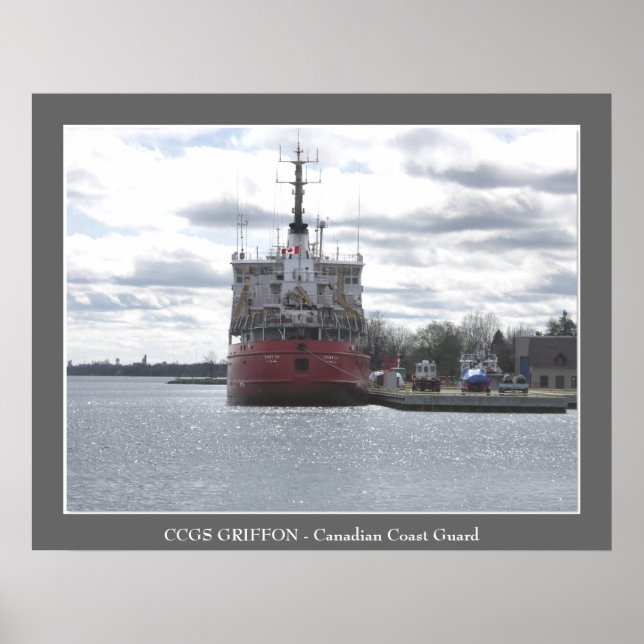 Pôster CCGS GRIFFON - Guarda costeira canadiana (Frente)