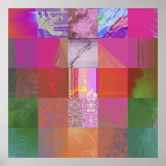 Poster CD1FE646 Arte abstrata de falha digital em padrão 