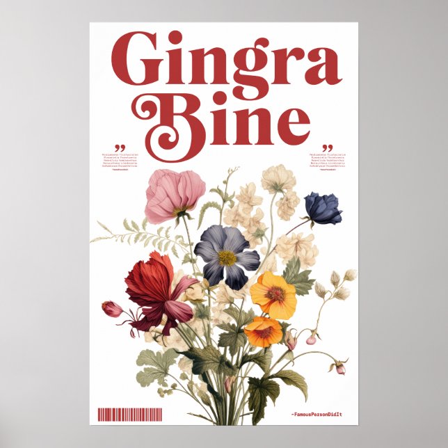 Poster CDgingrabine (Frente)