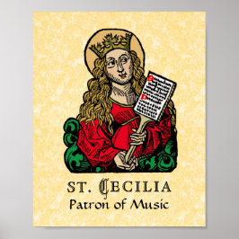 Poster Cecilia com Hymn Conselho (Nuremberg)