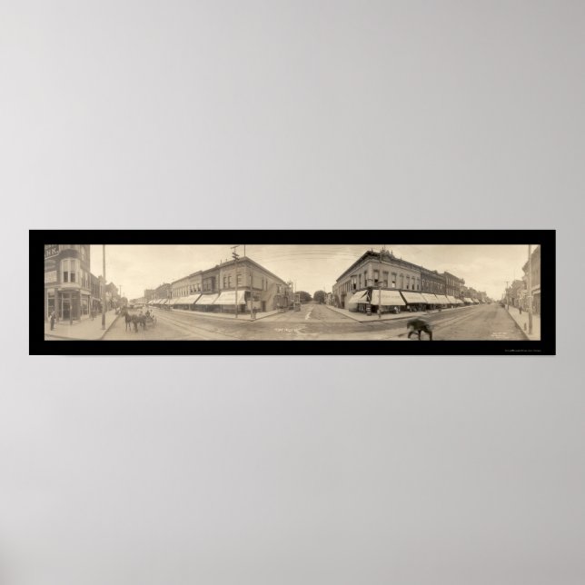 Poster Cedar Falls, IA Foto 1907 (Frente)