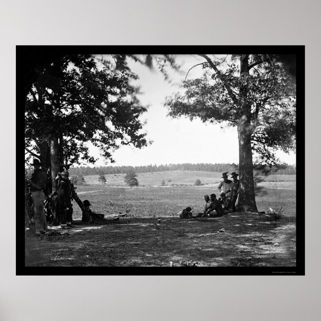 Pôster Cedar Mountain Battlefield do Ocidente 1862 (Frente)