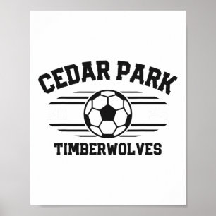 Poster Cedar Park Timberwolves Futebol Ll 2025 