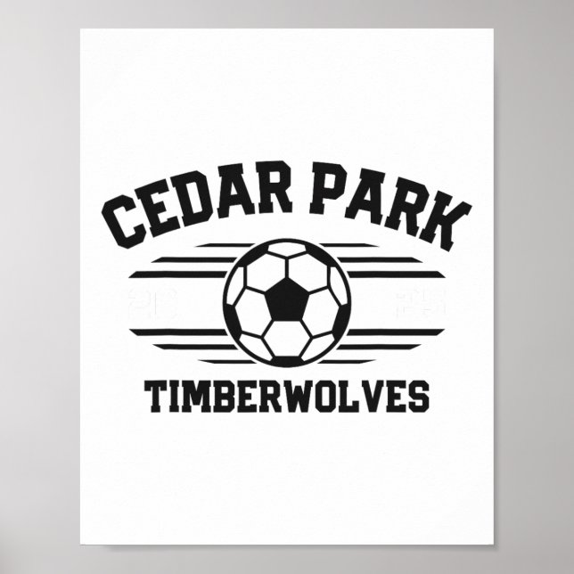 Poster Cedar Park Timberwolves Futebol Ll 2025  (Frente)