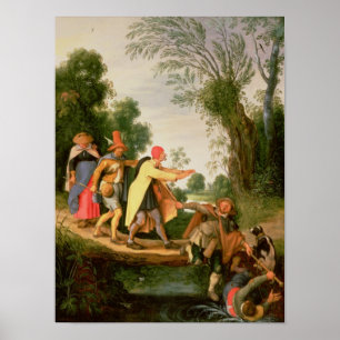 Pôster Cego Liderando Cego