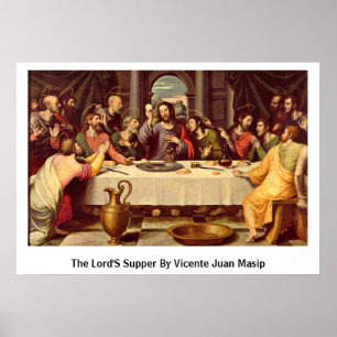 Pôster Ceia Vicente Juan Masip dos senhores