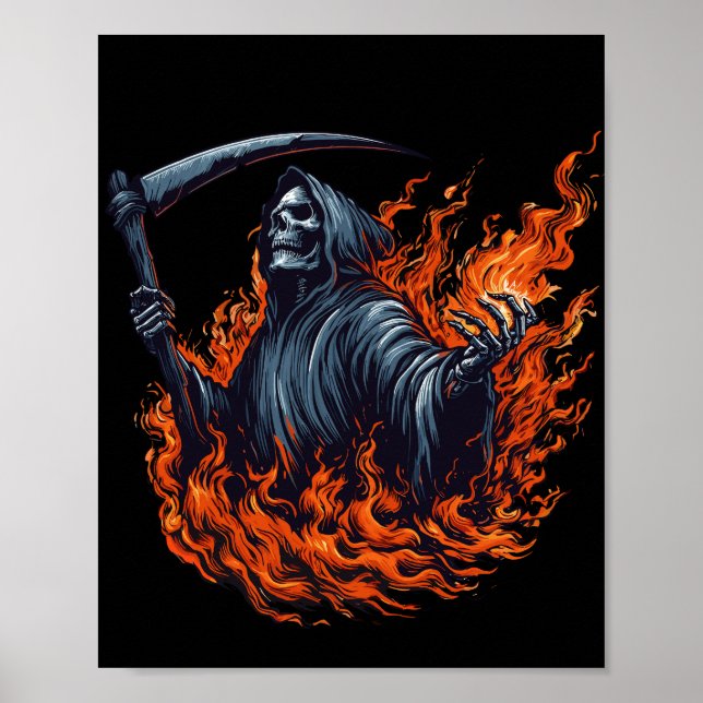 Poster Ceifador em Chamas (Frente)