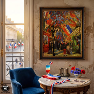 Pôster Celebração da 14 de julho em Paris por Vincent v