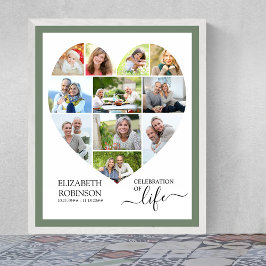 Poster Celebração da Celebração da Colagem de Fotos em Fo