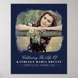 Poster Celebração da Vida com Cerimônia Funerária de Foto