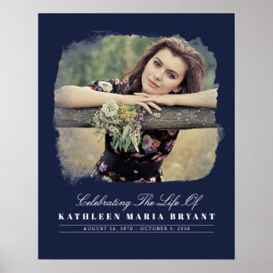 Poster Celebração da Vida com Cerimônia Funerária de Foto