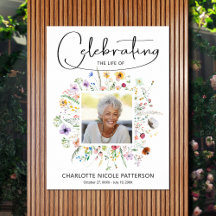 Celebração da Vida de Flores Silvestres Modernas F