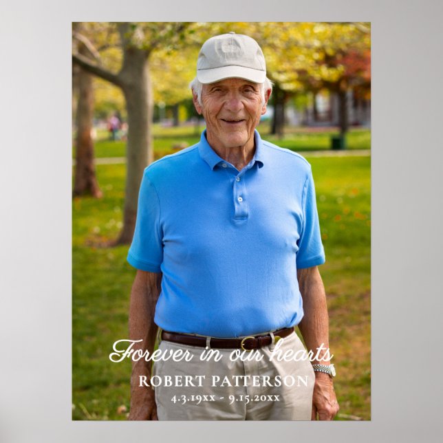 Poster Celebração da Vida Foto Baixar Funeral (Frente)