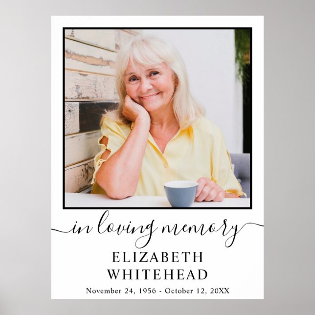 Poster Celebração da Vida Foto Minimalista (Frente)