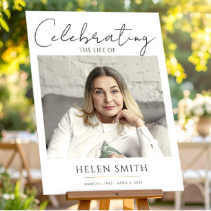 Poster Celebração da Vida - Memorial Fotográfico Funeral