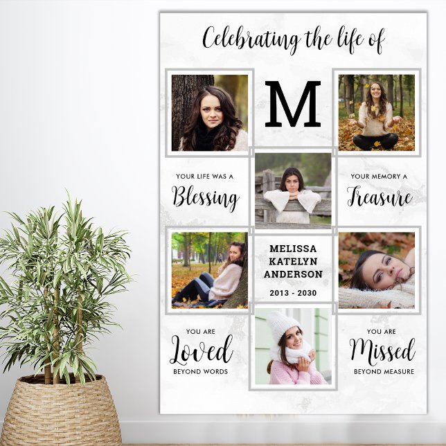 Poster Celebração da Vida Memorial Fotográfico Único Fune (Criador carregado)