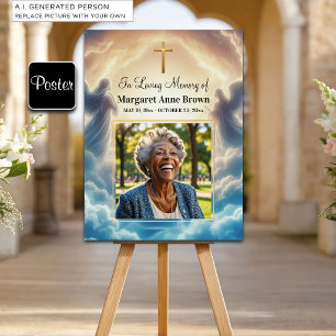 Poster Celebração da Vida no Céu e Anjos Foto
