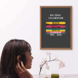 Poster celebração de 100 anos do mês da história negra 20