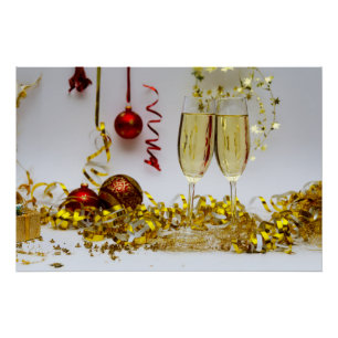 Pôster Celebração de Ano Novo SlipperyJoe's champagne spa