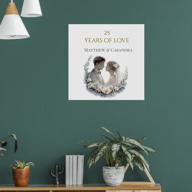 Poster Celebração de Bodas de Prata de 25 Anos (Sala de Estar 1)