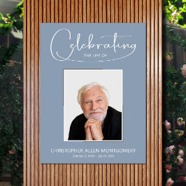 Poster Celebração de Foto Memorial de Funeral da Vida