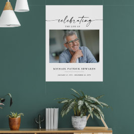 Poster Celebração de Vida | Foto Funerária Memorial