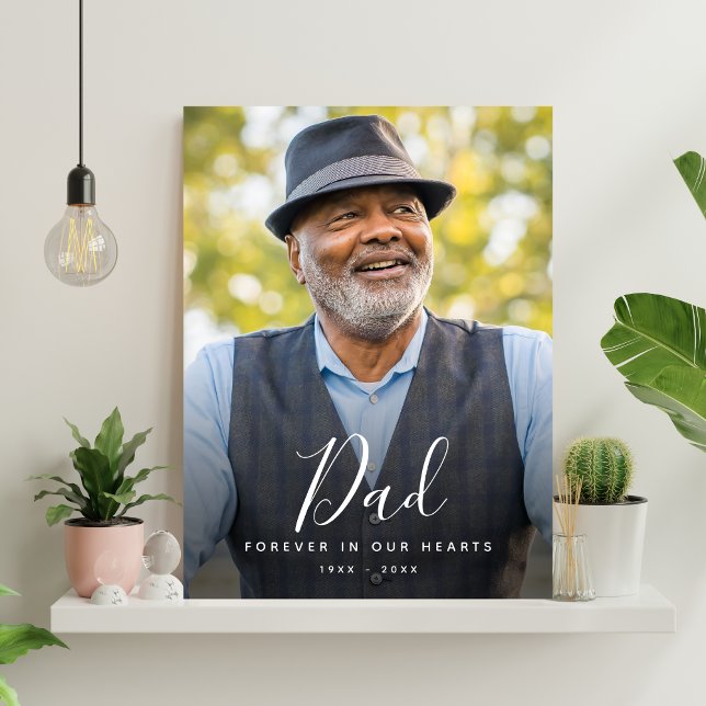 Poster Celebração de Vida Personalizada e Moderna Funeral (Dad Memorial Poster)