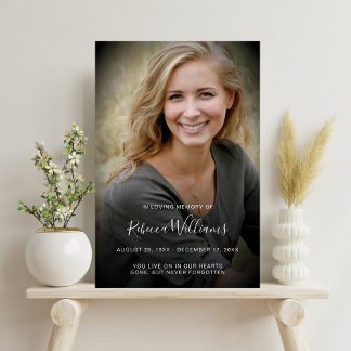 Poster Celebração de Vida Personalizada e Moderna Funeral