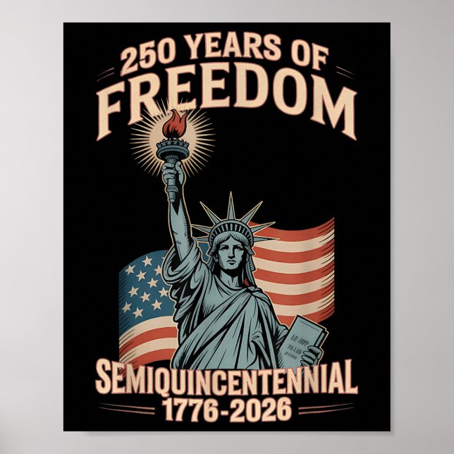 Poster Celebração do 250º Aniversário Americano 250 Anos  (Frente)