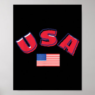 Poster Celebração do Dia da Independência dos EUA Feliz 4