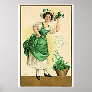 Poster Celebração do Dia de São Patrick